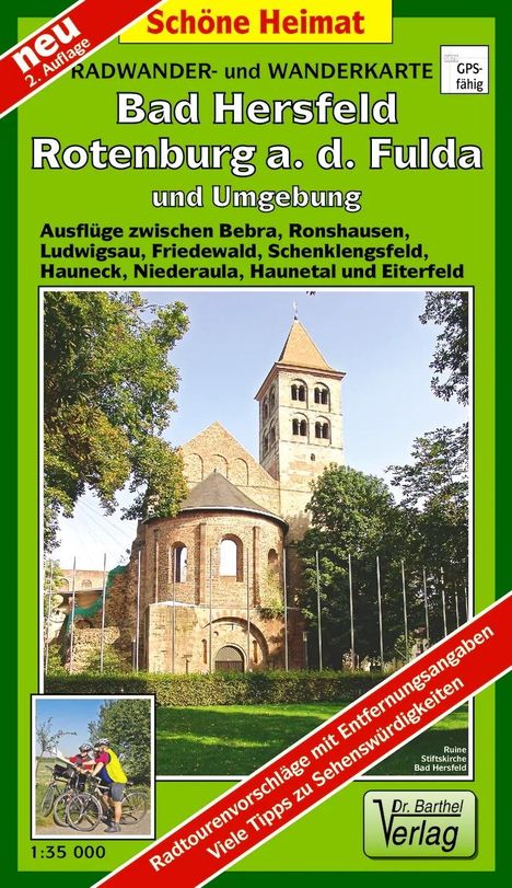Bad Hersfeld, Rotenburg a. d. Fulda und Umgebung Radwander- und Wanderkarte 1 : 35 000, Karten