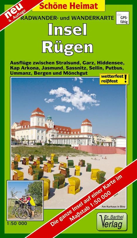 Insel Rügen Radwander- und Wanderkarte 1 : 50 000, Karten