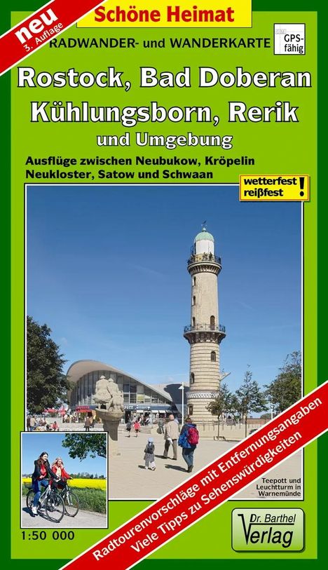Hansestadt Rostock, Kühlungsborn, Bad Doberan, Rerik und Umgebung 1 : 50 000, Karten