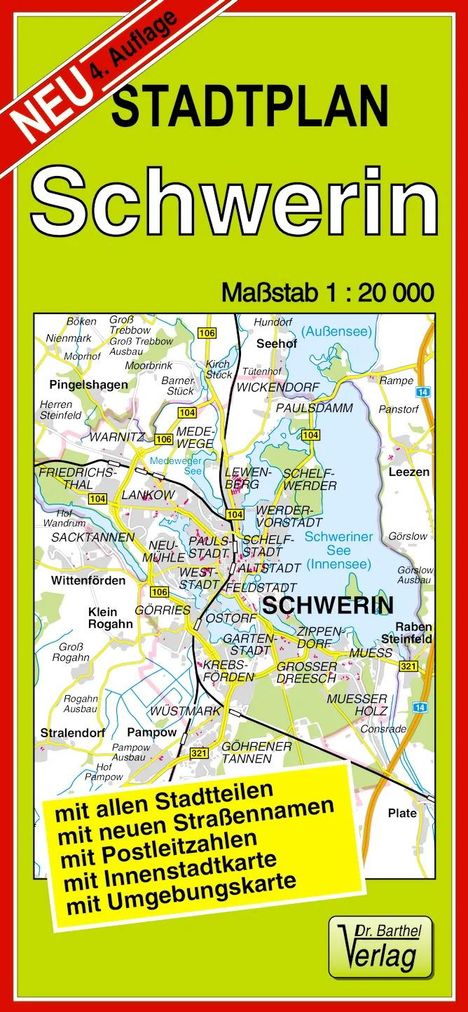 Stadtplan Schwerin 1 : 20 000, Karten