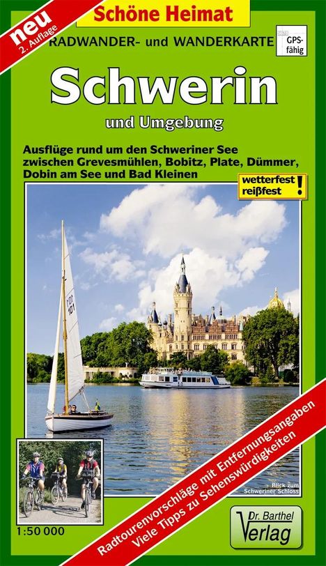 Schwerin und Umgebung Radwander- und Wanderkarte 1 : 50 000, Karten