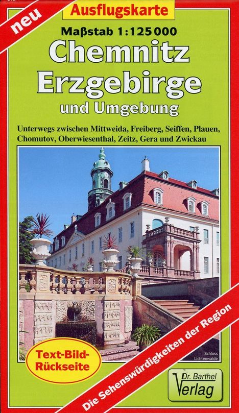 Ausflugskarte Erzgebirge, Chemnitz und Umgebung 1:125000, Karten