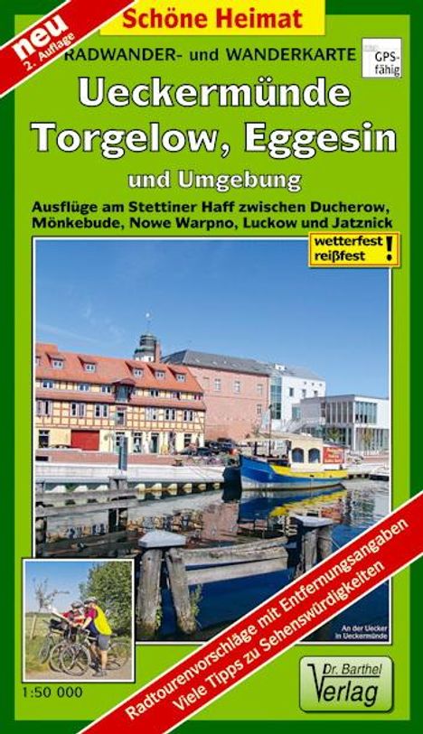 Radwander- und Wanderkarte Ueckermünde, Torgelow, Eggesin und Umgebung 1 :50 000, Karten