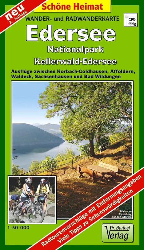 Verlag Barthel: Wander- und Radwanderkarte Edersee, Nationalpark Kellerwald-Edersee, Karten