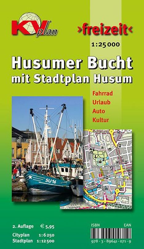 Husumer Bucht, KVplan, Radkarte/Freizeitkarte/Stadtplan, 1:25.000 / 1:12.500 /1:6.250, Karten