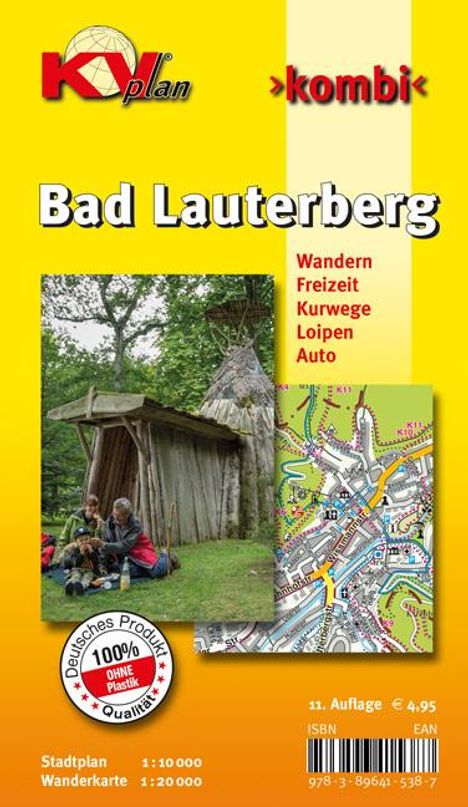 Sascha René Tacken: Bad Lauterberg, KVplan, Wanderkarte/Freizeitkarte/Stadtplan, 1:20.000 / 1:10.000, Karten