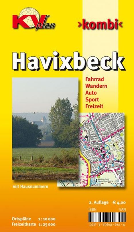 Havixbeck, KVplan, Radkarte/Wanderkarte/Stadtplan, 1:25.000 / 1:10.000, Karten