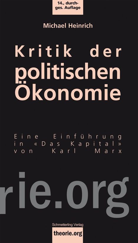 Michael Heinrich: Kritik der politischen Ökonomie, Buch