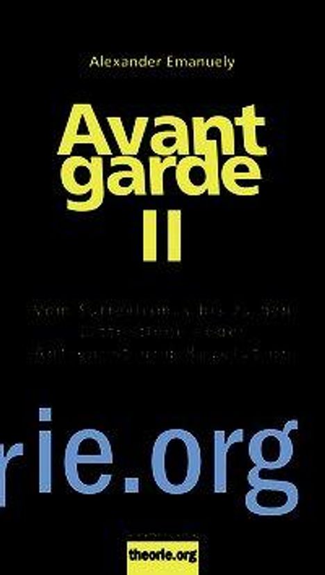 Alexander Emanuely: Avantgarde II, Buch