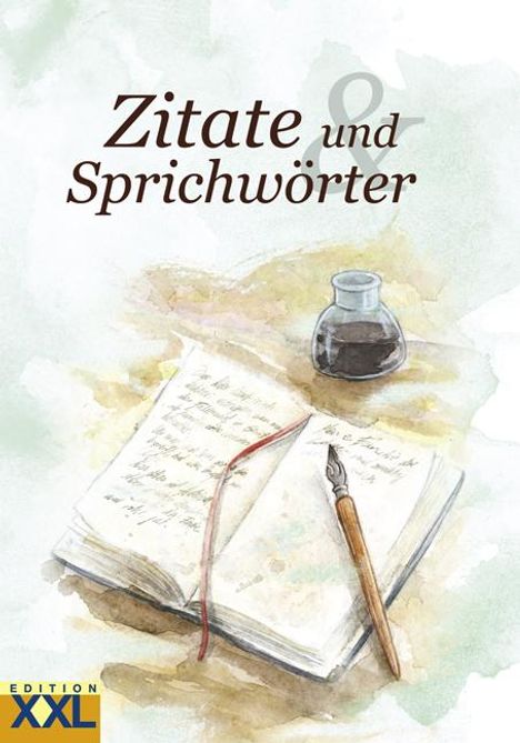 Zitate und Sprichwörter in Großschrift, Buch