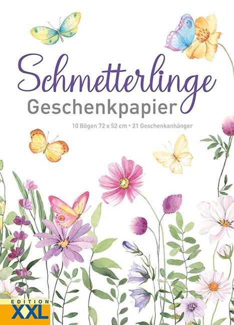 Schmetterlinge - Geschenkpapier, Buch