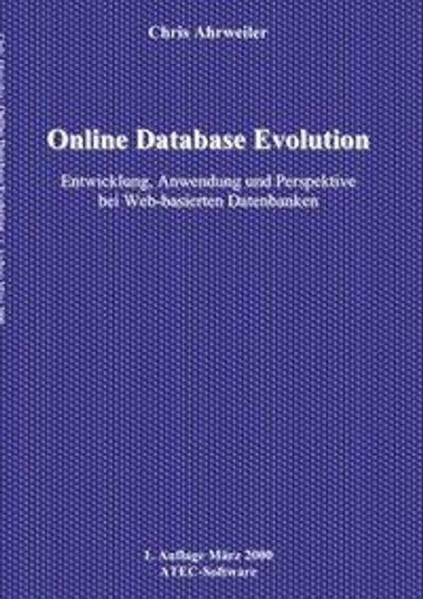 Chris Ahrweiler: Online Database Evolution, Buch
