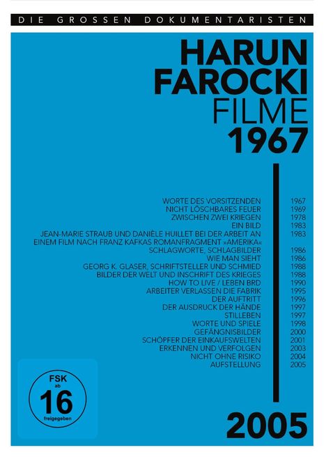 Harun Farocki: Filme 1967-2005, 5 DVDs