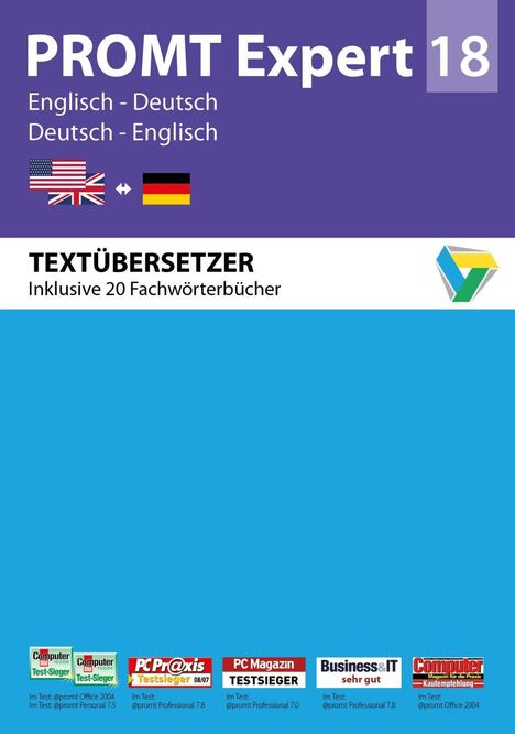 PROMTExpert 18 Englisch-Deutsch, DVD-ROM