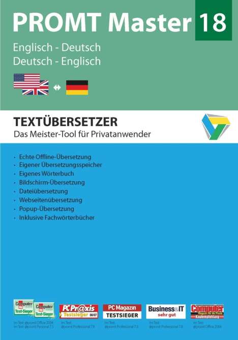 PROMT Master 18 Englisch-Deutsch, DVD-ROM