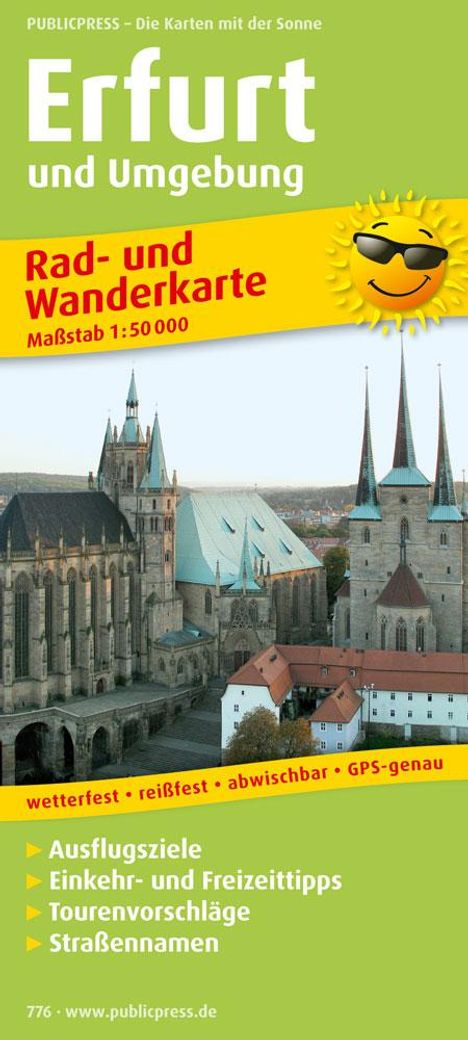 Rad- und Wanderkarte Erfurt und Umgebung 1:50 000, Karten