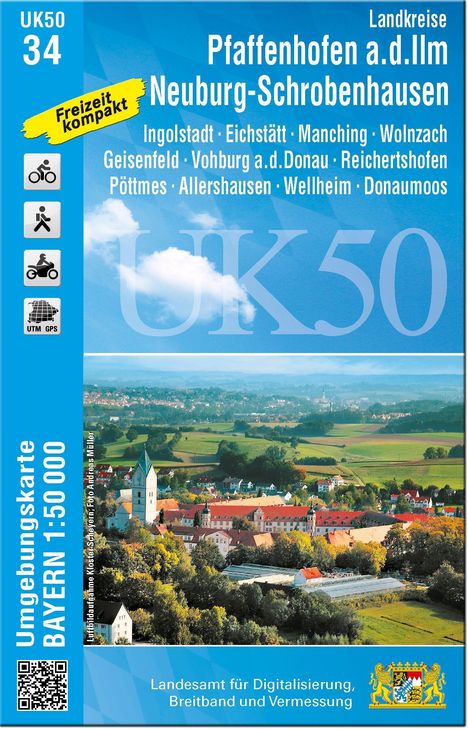 Pfaffenhofen - Schrobenhausen 1 : 50 000 (UK50-34), Karten