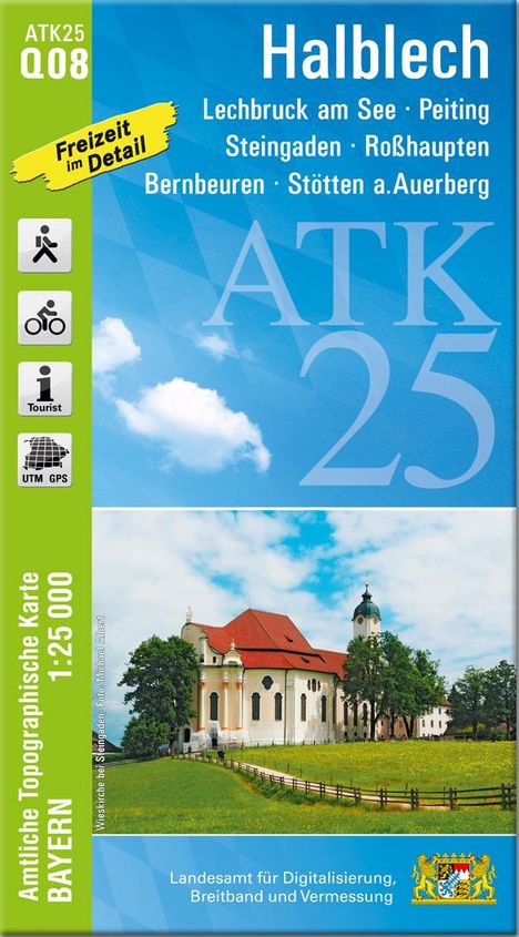 ATK25-Q08 Halblech (Amtliche Topographische Karte 1:25000), Karten