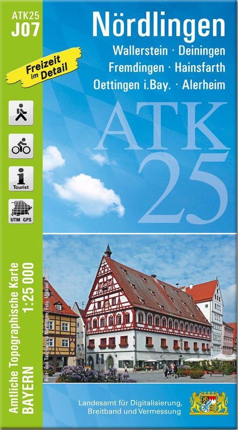 ATK25-J07 Nördlingen (Amtliche Topographische Karte 1:25000), Karten