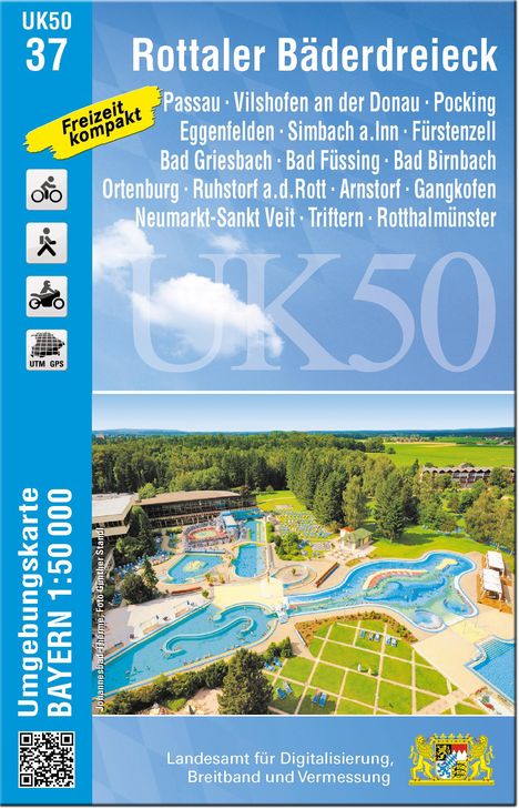 UK50-37 Rottaler Bäderdreieck, Karten