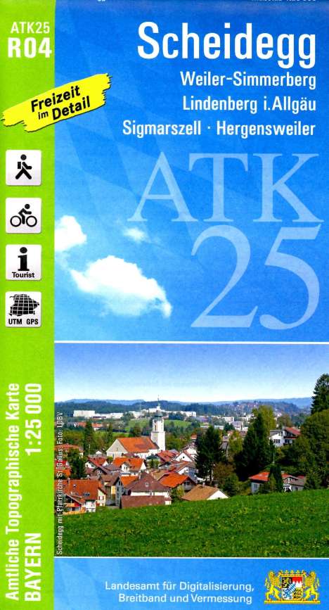 ATK25-R04 Scheidegg (Amtliche Topographische Karte 1:25000), Karten