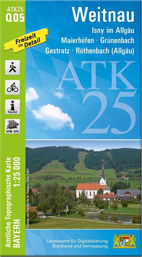 ATK25-Q05 Weitnau (Amtliche Topographische Karte 1:25000), Karten