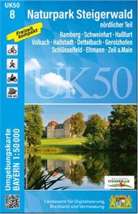 UK50-8 Naturpark Steigerwald, nördlicher Teil, Karten