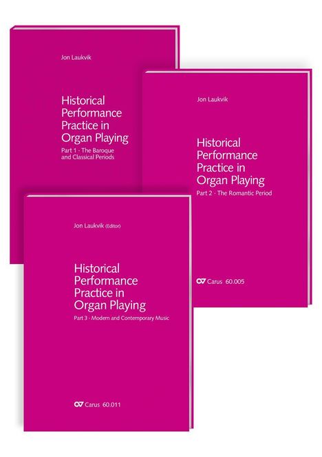 Historical Performance Practice in Organ Playing. Vol. 1-3 + sheet music volume, Buch