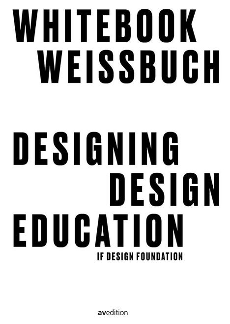 René Spitz: Designing Design Education, Buch