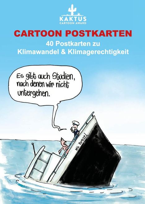 Cartoon Postkarten - Klimawandel, Diverse