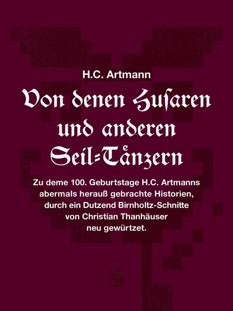 H. C. Artmann: Von denen Husaren und anderen Seil-Tänzern, Buch