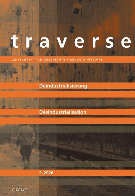 „Deindustrialisierung, Désindustrialisation, 2_2026.“ Hintergrund mit Industrie-Ästhetik und gesprenkelten Mustern.