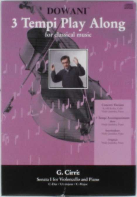Giovanni Battista (Gianbattista) Cirri: Sonate Nr. 1 für Violoncello und Klavier in C-Dur, Noten