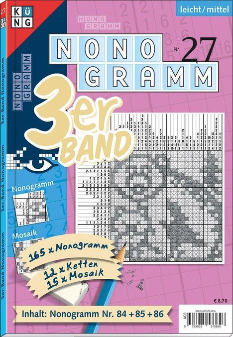 Conceptis Puzzles: Nonogramm 3er-Band Nr. 27, Buch
