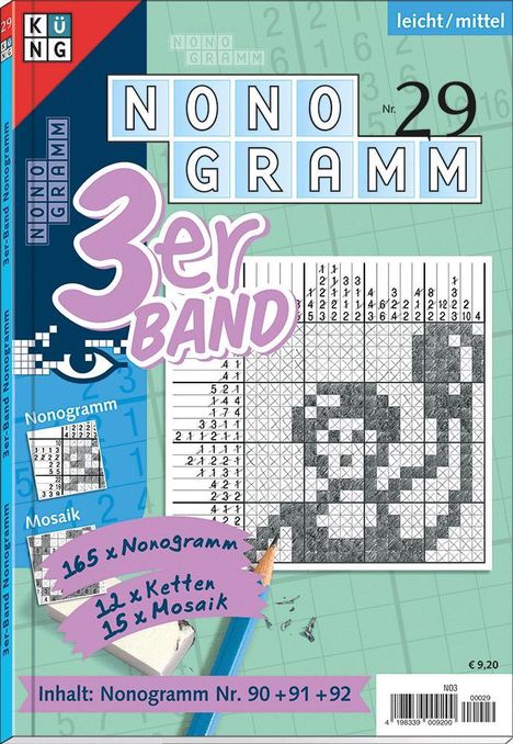 Conceptis Puzzles: Nonogramm 3er-Band Nr. 29, Buch