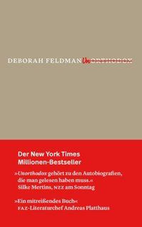 Deborah Feldman: Unorthodox, Buch