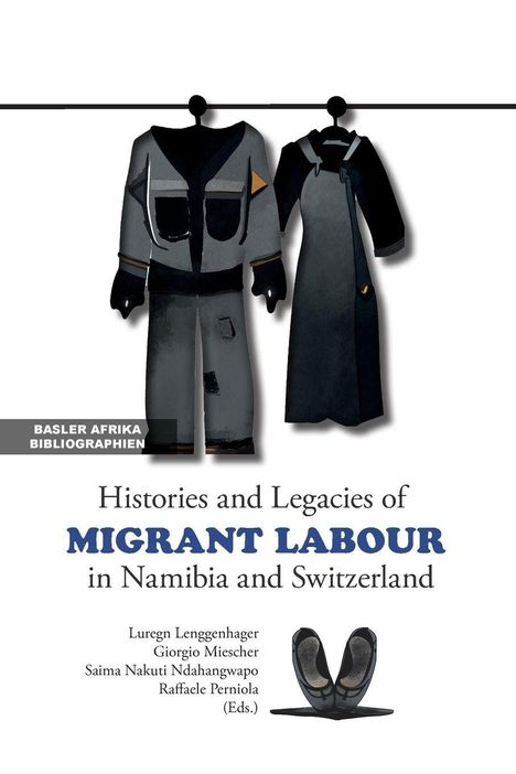 "Histories and Legacies of Migrant Labour." Illustration: Arbeitskleidung und Schutzhelm.