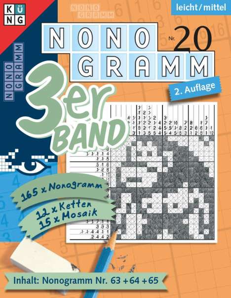 Nonogramm 3er-Band Nr. 20, Buch