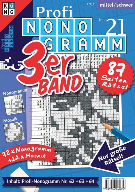 Profi-Nonogramm 3er-Band Nr. 21, Buch