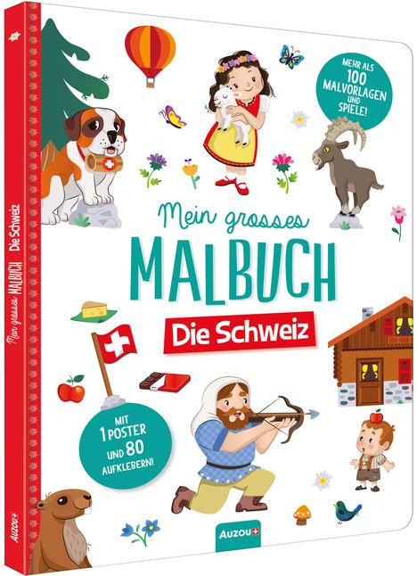 Mein grosses Malbuch: Die Schweiz, Buch