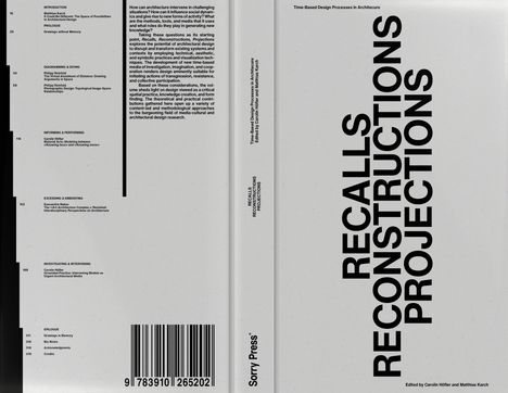 Recalls Reconstructions Projections, Buch