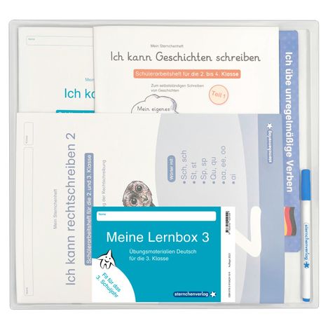 sternchenverlag GmbH: Meine Lernbox 3 - Deutsch - Fit für das 3. Schuljahr, Buch