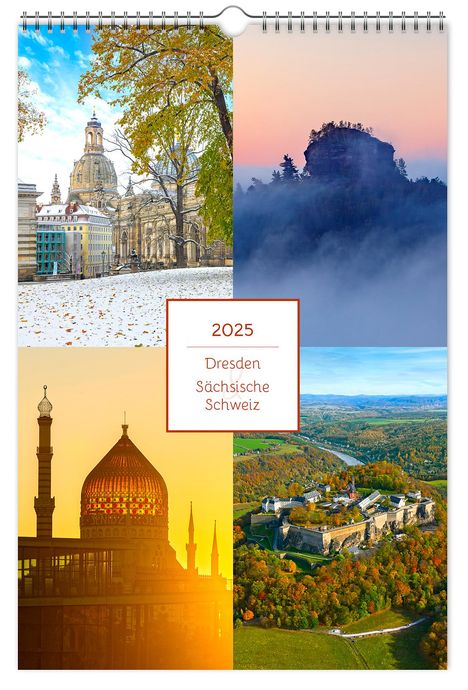 Peter Schubert: Kalender Dresden und Sächsische Schweiz 2025, Kalender