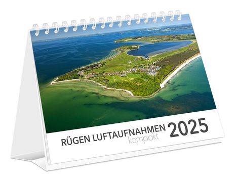 K4 Verlag: Kalender Rügen Luftaufnahmen kompakt 2025, Kalender