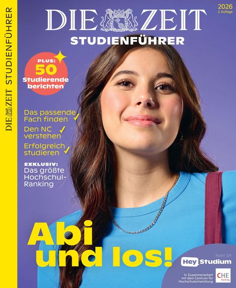 "Abi und los!", Leitfaden für Studienwahl, NC verstehen, erfolgreich studieren, von 50 Studierenden, großes Hochschul-Ranking.
