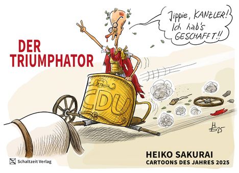 Heiko Sakurai: Cartoons des Jahres 2025, Buch