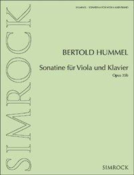 Sonatine für Viola und Klavier, Buch