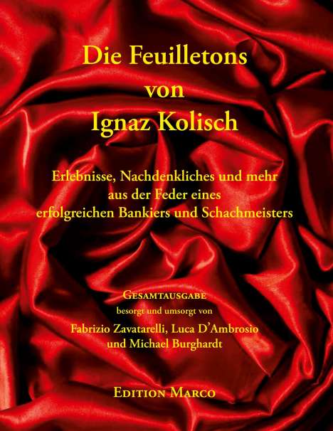 Die Feuilletons von Ignaz Kolisch, Buch