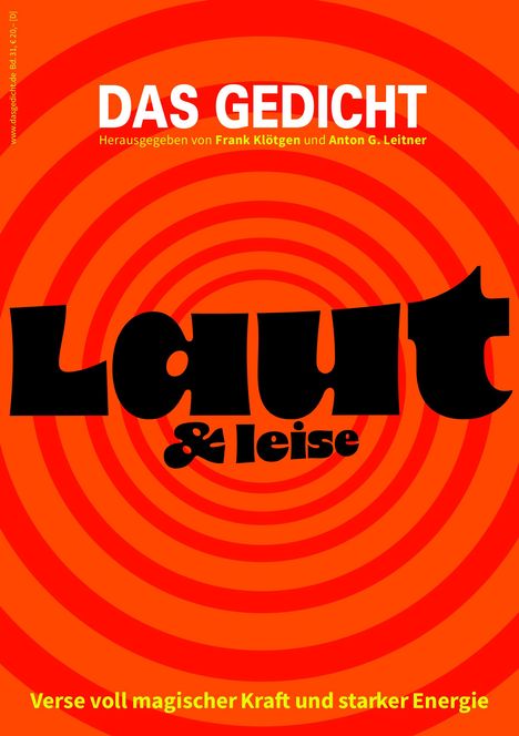 Das Gedicht. Zeitschrift /Jahrbuch für Lyrik, Essay und Kritik / DAS GEDICHT Bd. 31, Buch