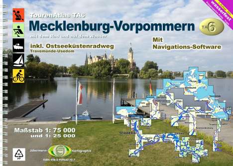 Erhard Jübermann: TourenAtlas Wasserwandern / TA6 Mecklenburg-Vorpommern, Buch